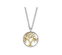 Engelsrufer Kette Lebensbaum Silber Gold plat. 40+4 cm