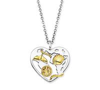 Engelsrufer Schmuck ERN-ALOHAHEART-BIG Damen-Halskette Aloha Herz Bicolor