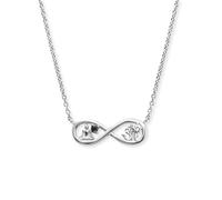 Engelsrufer ERN-YIYAINFINITY-ZI Kette Infinity Silber mit Zirkonia Yin Yang Symbol - 40 + 4 cm