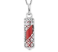 Engelsrufer ERN-HEAL-RJ-M Damen Collier Powerful Stone M Rot 60 cm