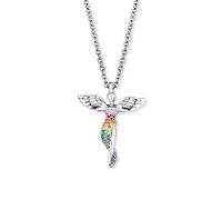 Kette mit Anhänger ENGELSRUFER "Ein Schutzengel für die Ewigkeit, ERN-LILANGEL-ZIM" Halsketten Gr. Silber 925 (Sterlingsilber), Länge: 44 cm Breite: 1,25 mm, silberfarben (silberfarben, mehrfarbig, bunt) Damen Ketten mit Anhänger Zirkonia (synth.) (84992216-0)