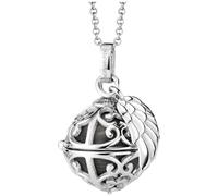 Kette mit Anhänger ENGELSRUFER "Schmuck Geschenk, Engelsrufer Relaunch Flügelanhänger, ERN-ER23" Halsketten Gr. XS, Silber 925 (Sterlingsilber)-Messing, Länge: 50 cm Breite: 1,33 mm, grau (silberfarben, perlmuttfarben, grau) Damen Ketten mit Anhänger zu Kleid, Shirt, Jeans, Sneaker Anlass Geburtstag Weihnachten (53389808-XS)