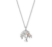 Engelsrufer Damen Halskette aus Sterling Silber mit Lebensbaum Anhänger Bicolor - Karabinerverschluss - in drei Längen verstellbar - nickelfrei