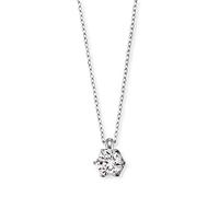 Engelsrufer Kette ERN-SHINY-ZI – 925er Silber rhodiniert, Zirkonia-Anhänger, 44 cm, Damen