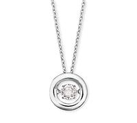 Kette mit Anhänger ENGELSRUFER "Schmuck Geschenk TWINKLE", silber (silberfarben, kristallweiß), Halsketten, Damen, Silber 925 (Sterlingsilber), L: 44 B: 0,5mm, mit Zirkonia (synth.), B:0,5mm (92388024