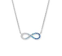 Engelsrufer Damen Halskette Infinity aus 925er Sterlingsilber mit Zirkonia - Symbol für ewige Liebe - Länge: 40 + 4 cm - nickelfrei