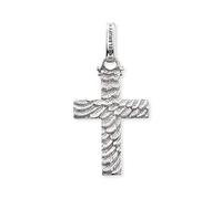 Engelsrufer ERP-CROSS-2 Anhänger Kreuz Flügel mit Kettenmacher Kette 45cm Silber