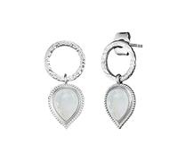 Paar Ohrstecker ENGELSRUFER Mondstein für Lebenskraft Heiterkeit ERE-PUREDROP Ohrringe Gr Silber 925 Sterlingsilber bunt silberfarben wei wei Damen Ohrstecker mit Mondstein 79061608-0)