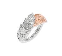 Engelsrufer Damen Ring Flügel Symbol aus Sterling Silber Bicolor in Silber und Roséold - Größenverstellbar - nickelfrei