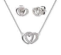 Engelsrufer Damen-Set Kette und Ohrringe Unendlichkeits-Herz ERMT-LILHEART2-ZI