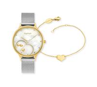 Engelsrufer Damenuhr Set ERWO-HEART-02 inkl. Herz Armband Edelstahl vergoldet