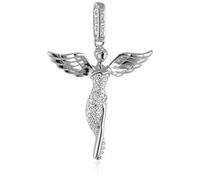 Engelsrufer Engel Anhänger für Damen 925er-Sterlingsilber Weiße Zirkonia Größe 52 mm