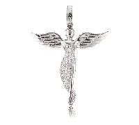 Engelsrufer Anhänger ERP-Angel-M Engel Silber 50 mm mit synthetischer Zirkonia