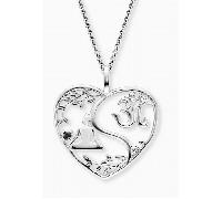 Engelsrufer - Engelsrufer-Halskette-ERN-YIYAHEARTLEAF-ZI schwarz