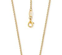 Engelsrufer Erbskette Damen 45 cm 925 Sterling Silber vergoldet - Goldene Halskette 2,1 mm, Rhodiniert, Nickelfrei, Karabinerverschluss, Basis Kette für Anhänger