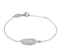 Engelsrufer ERB-LILFEDER-ZI Damen Armband Feder Silber Weiß 17,5 cm