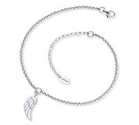 Engelsrufer Damen Fußkette ERFS-LILWING-PE Edelstahl 27 cm