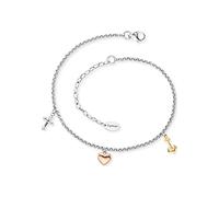 Engelsrufer Damen Fußkette ERFS-FLH-TRI Edelstahl 27 cm