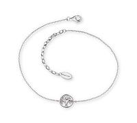 Engelsrufer Damen Fußkette 'Lebensbaum, ERF-Liltree' silber, Größe One Size, 4180038 Silber One Size