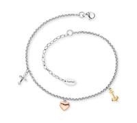 Engelsrufer Damen Fußkette ERFS-FLH-TRI Edelstahl 27 cm