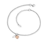 Engelsrufer Fußkette »Herz, ERFS-LILHEART-PE-BI«, mit Süßwasserzuchtperle, gold