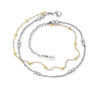 Engelsrufer Damen Fußkette ERFS-LILMOON-G Edelstahl vergoldet 27 cm