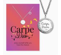 Engelsrufer Grußkarte Carpe Diem mit Umschlag und Edelstahl Kette MYSN-008-S