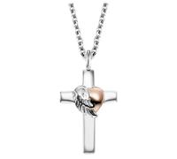 Engelsrufer Halskette - ERN-CROSSHEART-BIR silber
