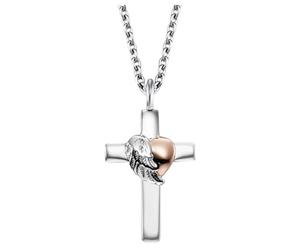 Engelsrufer Halskette - ERN-CROSSHEART-BIR silber