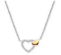 Engelsrufer Kette Bicolor Glaube, Liebe und Hoffnung für Damen aus 925er Sterlingsilber - Zirkonia - Karabinerverschluss - Länge: 40+4cm