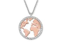 Engelsrufer ERN-WORLD-BICOR-ZI Damen Collier Erde Welt Bicolor 44 cm