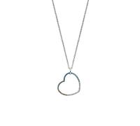 Engelsrufer Halskette mit Herz-Anhänger aus Sterlingsilber und Zirkonia in Cool Multicolor, Länge: 42cm +4cm +4cm, ERN-HEARTCOOL-ZIM