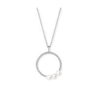 Engelsrufer Halskette mit Pearls-Anhänger aus Sterlingsilber mit Muschelkernperlen in der Farbe Silber, Länge: 42cm +4cm +4cm, ERN-PEARLS