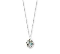 Engelsrufer Heaven Tricolor Klangkugel Anhänger, rhodiniert, gold & roségold, 925er Sterlingsilber Kette mit Zirkonia, verstellbar, nickelfrei, Allergiker geeignet