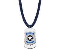 Engelsrufer Herzengel Jungen Kinder Halskette aus Edelstahl, recyceltem Polyester und einem Anhänger aus Emaille - Karabinerverschluss - längenverstellbar - nickelfrei