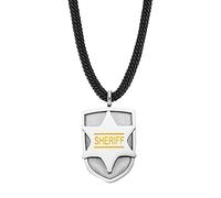 Engelsrufer Herzengel Jungen Kinder Halskette aus Edelstahl, recyceltem Polyester und einem Anhänger aus Emaille - Karabinerverschluss - längenverstellbar - nickelfrei