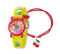 Engelsrufer Herzengel Kinder Uhrenset mit Schwan Motiv - analoge Armbanduhr, robustes Kunststoffgehäuse, weiches Band, 27mm, 3ATM mit passendem Nylonarmband und Stiftemäppchen