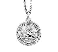 Engelsrufer Herzengel Mädchen Kinder Halskette aus Sterling Silber mit Anhänger in Silber - Karabinerverschluss - längenverstellbar - nickelfrei