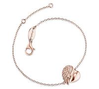 Engelsrufer ERB-LILHAERTWING-R Armband Herzflügel Rose Weiß 17,5 cm