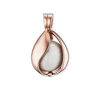 Engelsrufer Himmelsträne Anhänger für Damen mit Perlmutt Klangkugel Rosévergoldet 925er-Sterlingsilber Größe 28 mm