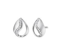 Engelsrufer Himmelsträne Ohrstecker für Damen 925er-Sterlingsilber Weiße Zirkonia Größe 12 mm