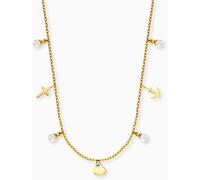 Engelsrufer Grußkarte Faith Love Hope mit Halskette Edelstahl Gold - Glauben Liebe Hoffnung - Karte & Kette als bedeutungsvolles Geschenk