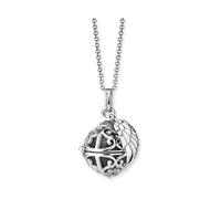 Kette mit Anhänger ENGELSRUFER "Schmuck Geschenk, Engelsrufer Relaunch Flügelanhänger, ERN-ER23" Halsketten Gr. XS, Silber 925 (Sterlingsilber)-Messing, Länge: 50 cm Breite: 1,33 mm, grau (silberfarben, perlmuttfarben, grau) Damen Ketten mit Anhänger zu Kleid, Shirt, Jeans, Sneaker Anlass Geburtstag Weihnachten (53389808-XS)