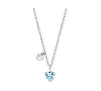 Herzengel Kette mit Anhänger Edelstahl, Zirkonia HENS-HEART06-ZI Blau