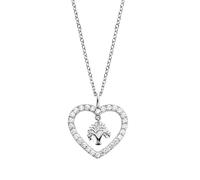 Engelsrufer ERN-HEARTTREE-ZI LILTREE Kette Lebensbaum im Herz mit Zirkonia - Silber rhod. 42 cm
