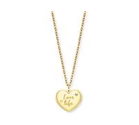 Engelsrufer Grußkarte Love mit Halskette Edelstahl Gold - Geschenkidee für sie - Stilvoller Liebesgruß mit Schmuck in Goldoptik