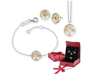 Engelsrufer Lebensbaum Set ERO-LILTREE-BIG 925/000 Sterling Silber bicolor