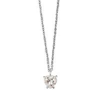 Engelsrufer Mädchen Kinder Halskette aus Sterling Silber und einem Zirkonia Herz Stein Anhänger in Weiß - Karabinerverschluss - längenverstellbar - nickelfrei