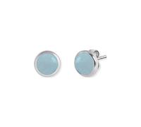 Engelsrufer Damen Ohrstecker ERE-BA-ST, Sterling Silber, Blauer Achat 10 mm, nickelfrei