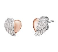 Engelsrufer ERE-LILHEARTWING-BI Damen Ohrstecker Engel Bicolor Rose
